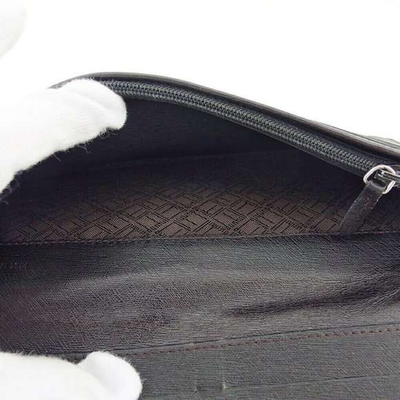 DUNHILL Long Wallet Side Car Leather Authentic - Picture 8 of 11